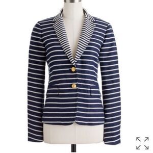 J. Crew Schoolboy and Blue and White Nautical Blazer Size 4